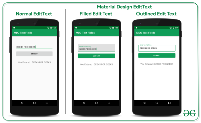 Using Material Design EditText in Android